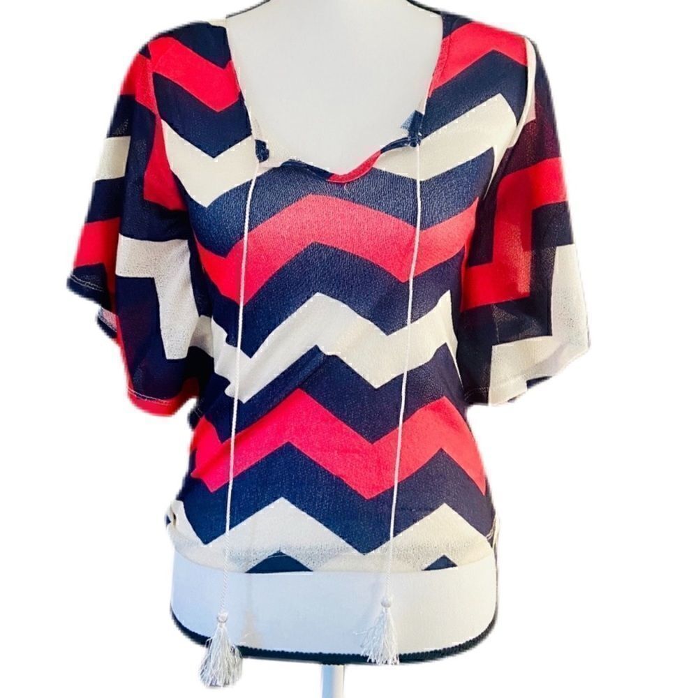 Tassel Batwing Top NWOT